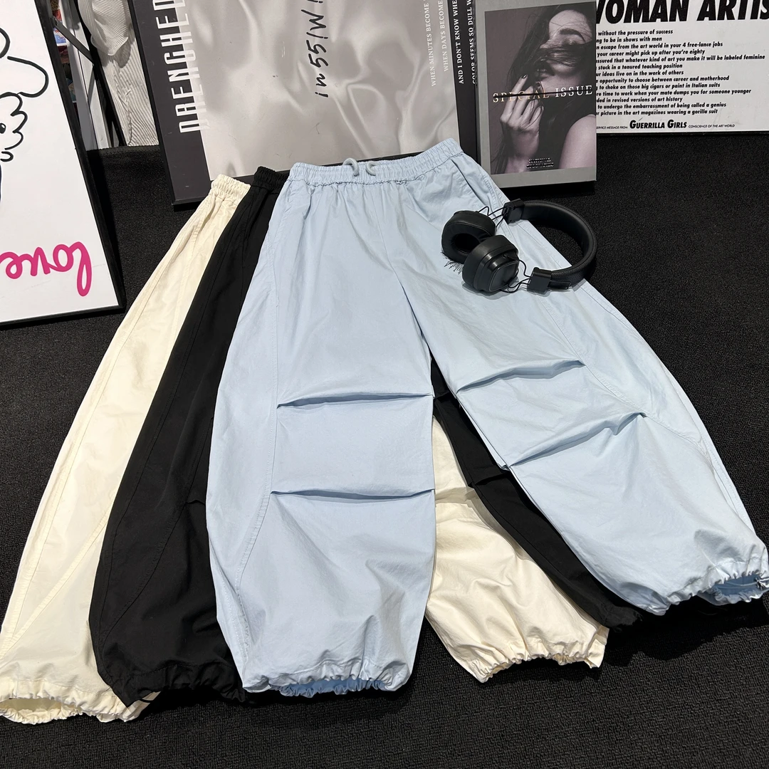 HK潮牌儿童工装裤2025春装新款中大童裤子春夏休闲裤8932