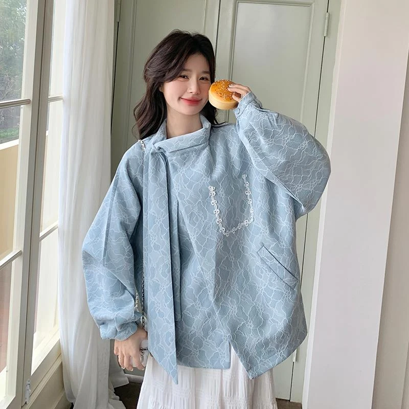 独特漂亮初春蕾丝外套女春秋2025新款韩系氛围感超好看流行上衣潮
