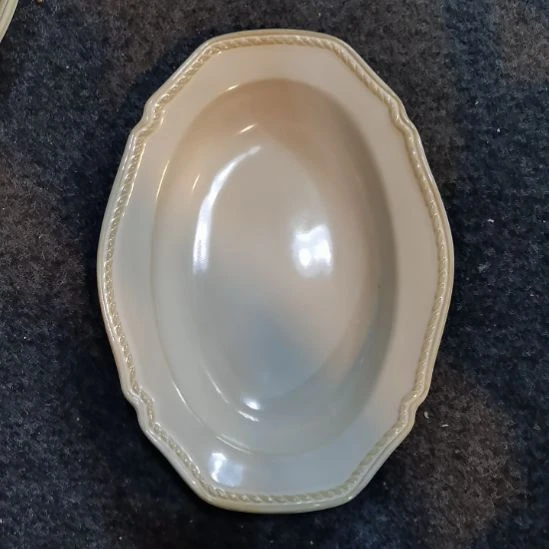 盘微瑕麻花辫椭圆深盘两个一组