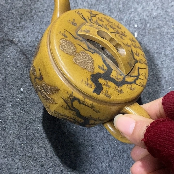 紫砂茶壶陶瓷摆件爱好者摆件