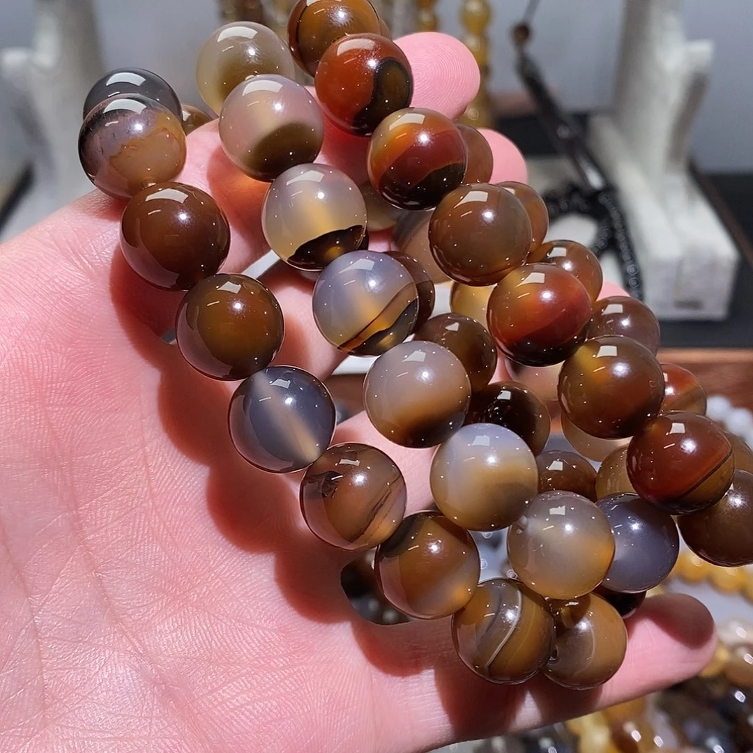 瑶***王玛瑙/玉髓未镶嵌手链