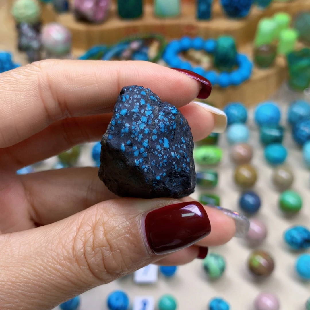 绿松石未镶嵌三彩随行