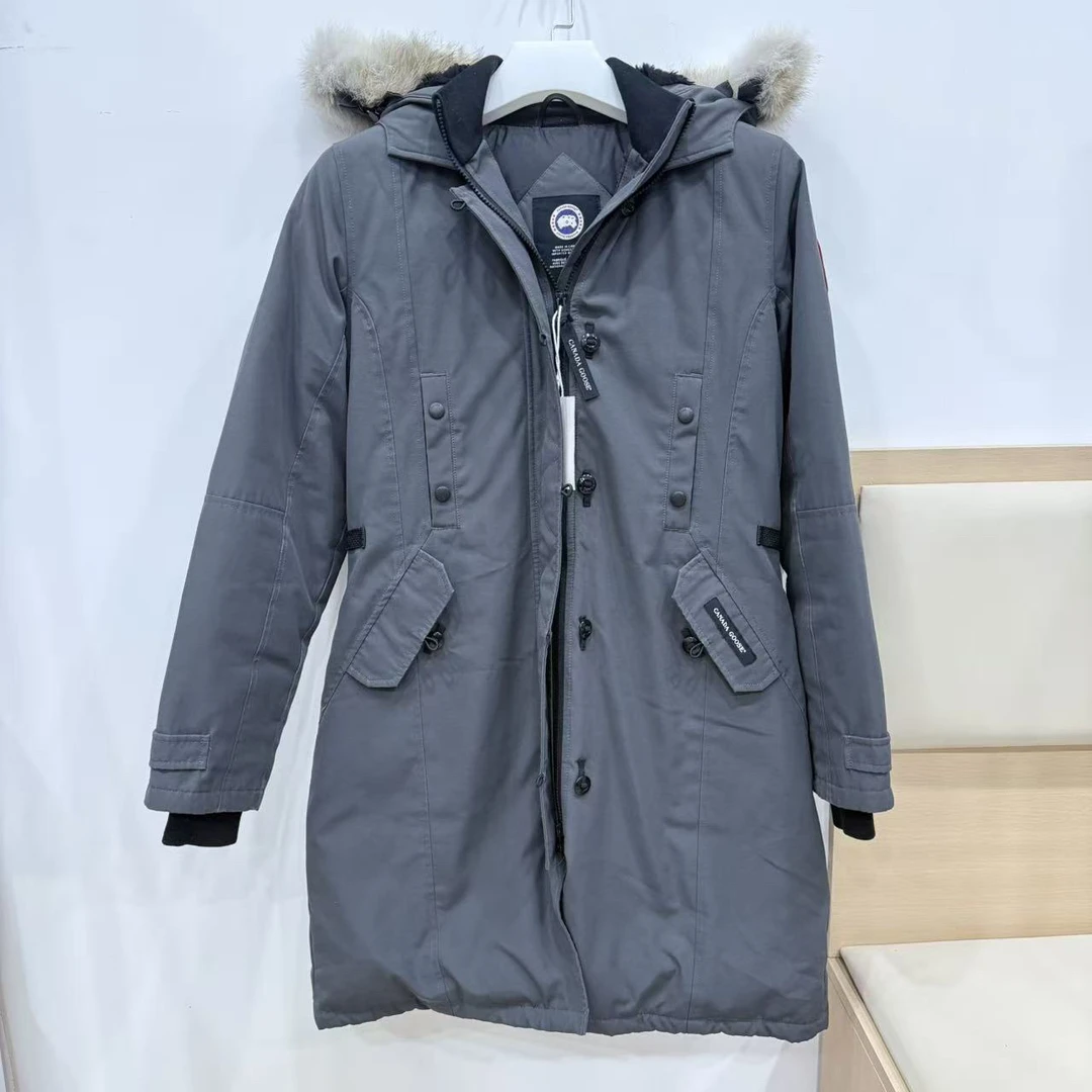 未使用 CANADA GOOSE /M码/灰色袖标LOGO