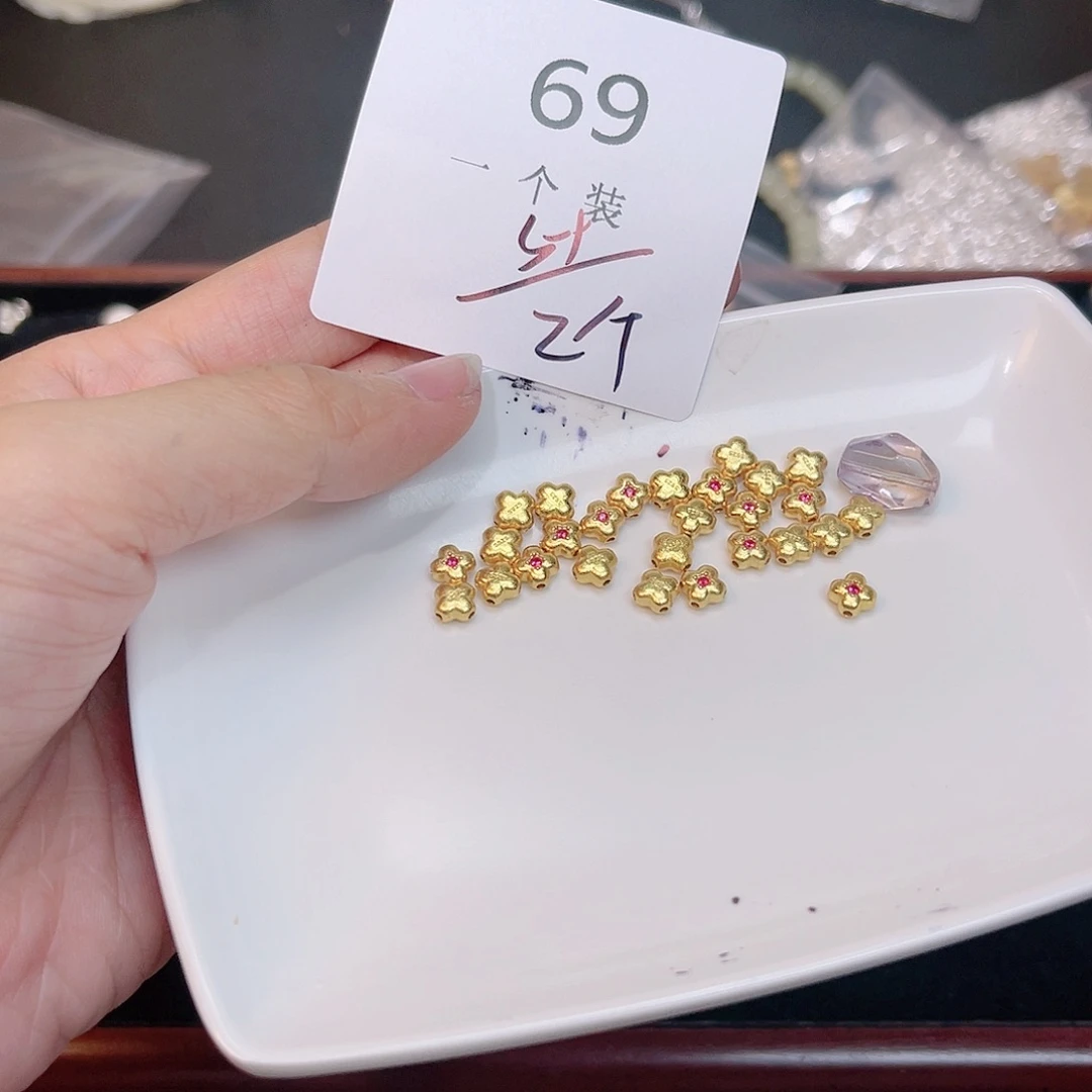 紫晶珠宝半成品银S925镀金镶嵌69