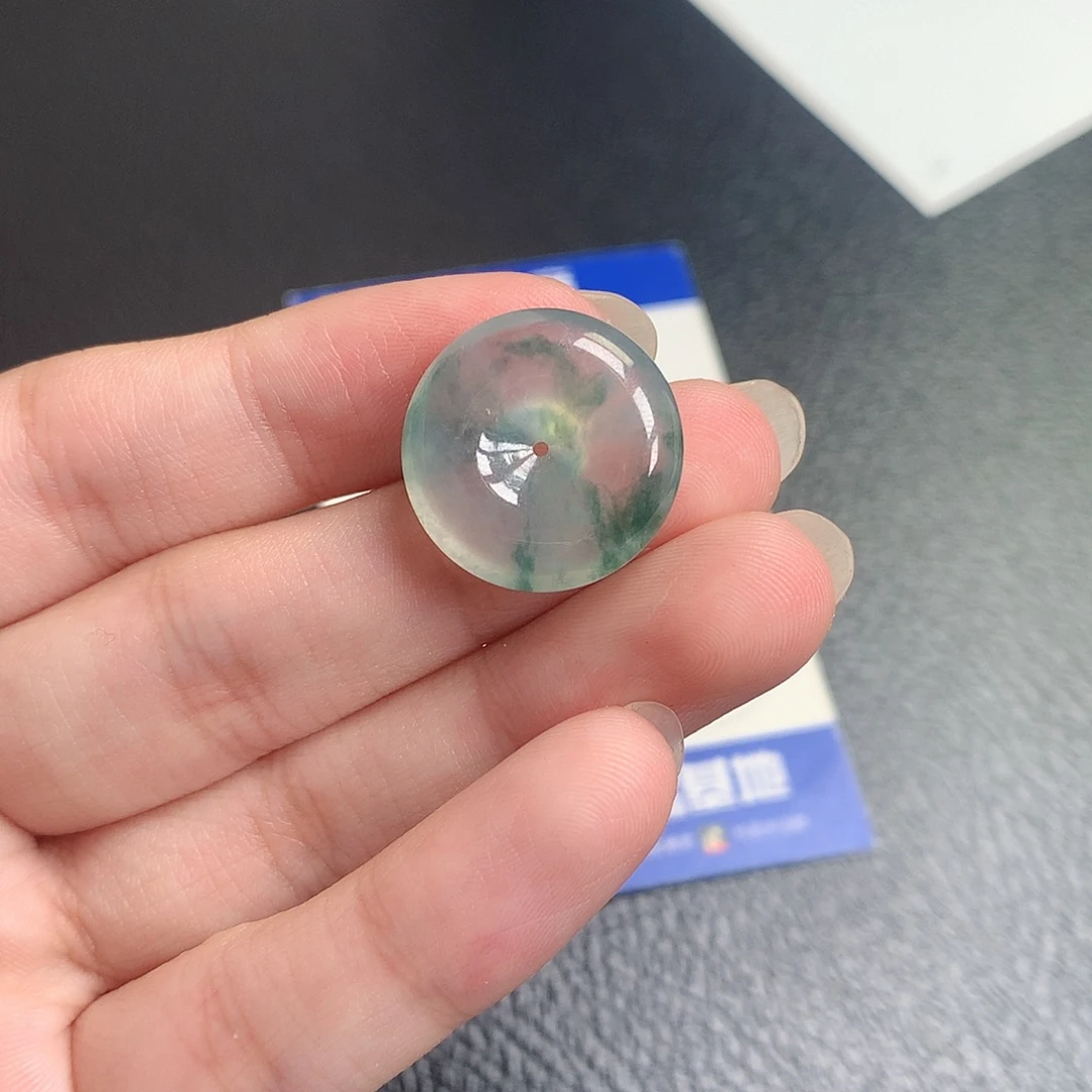 翡翠散珠缅甸天然A货翡翠冰种平安扣