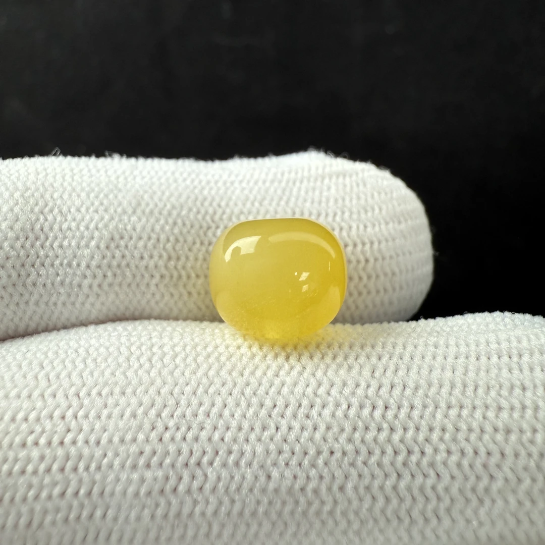 J7689天然原矿蜜蜡 老型墩子单珠10.5*8.8mm实物拍摄一物一图