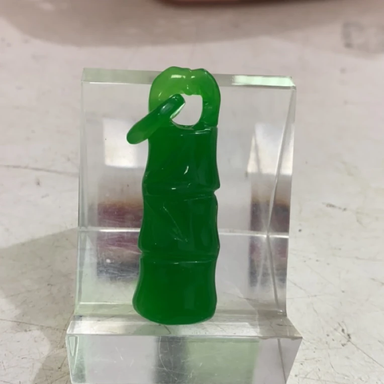 173  绿竹节吊坠
