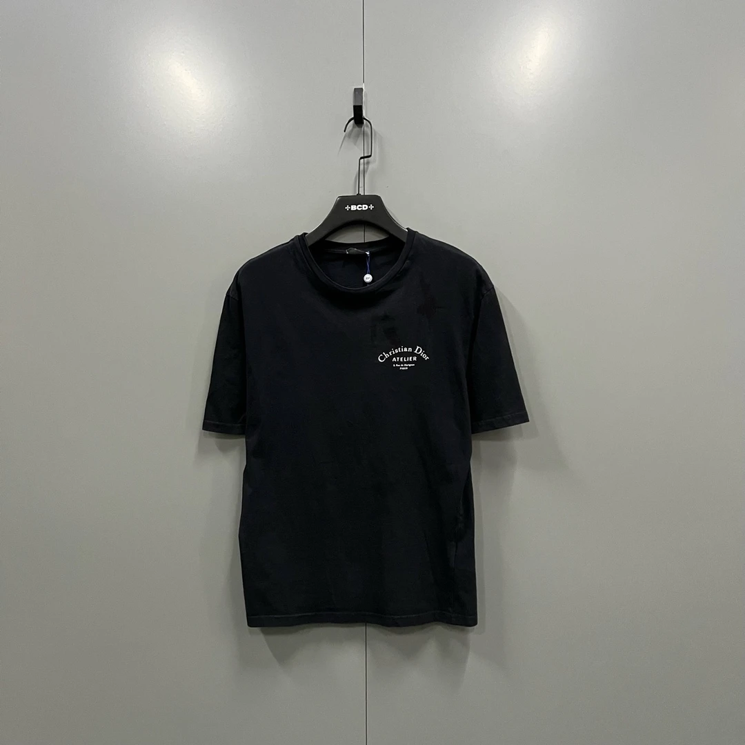 95新 DIOR/迪奥 720  207175 迪奥 黑色字母印花短袖 XS码