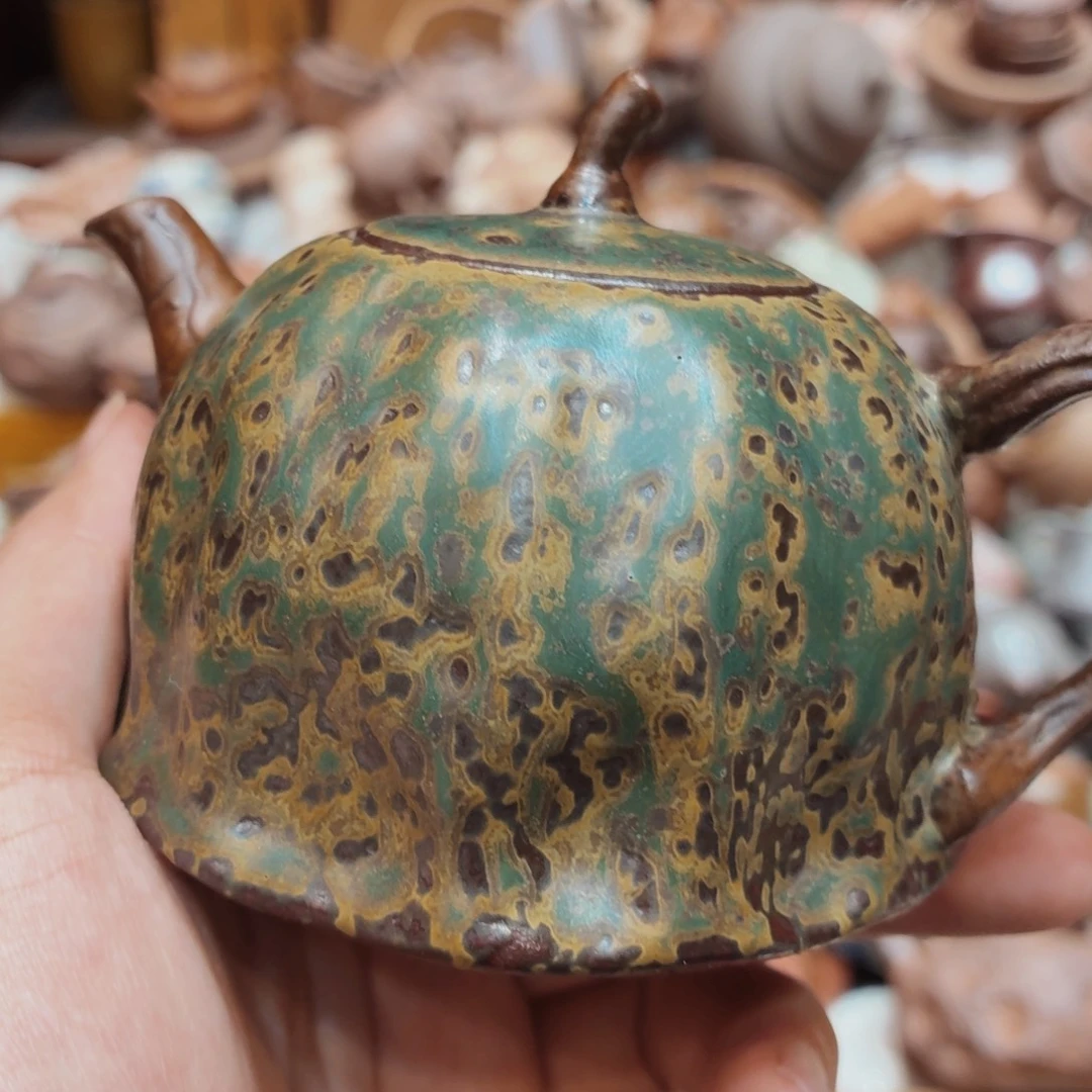 柴烧老岩泥高温茶器皿