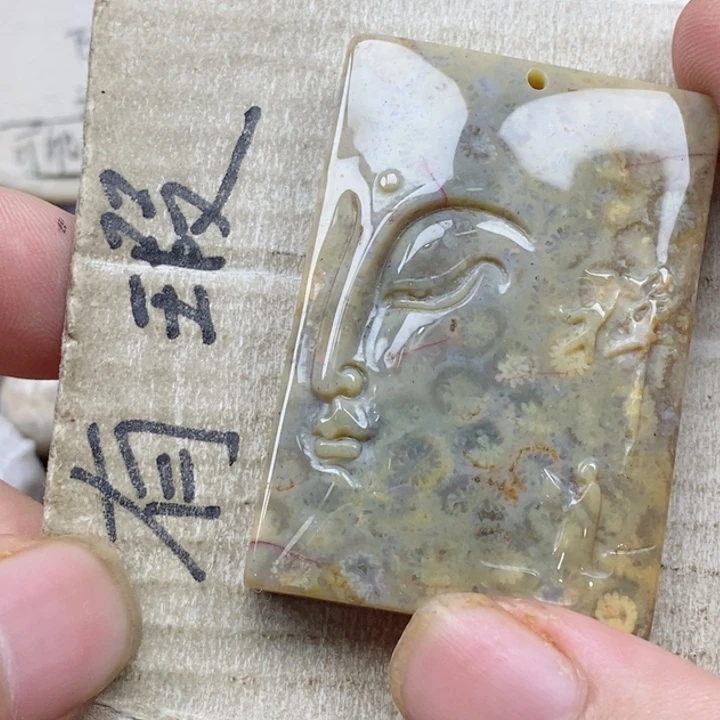颈饰未镶嵌硅化珊瑚（珊瑚玉）春**明