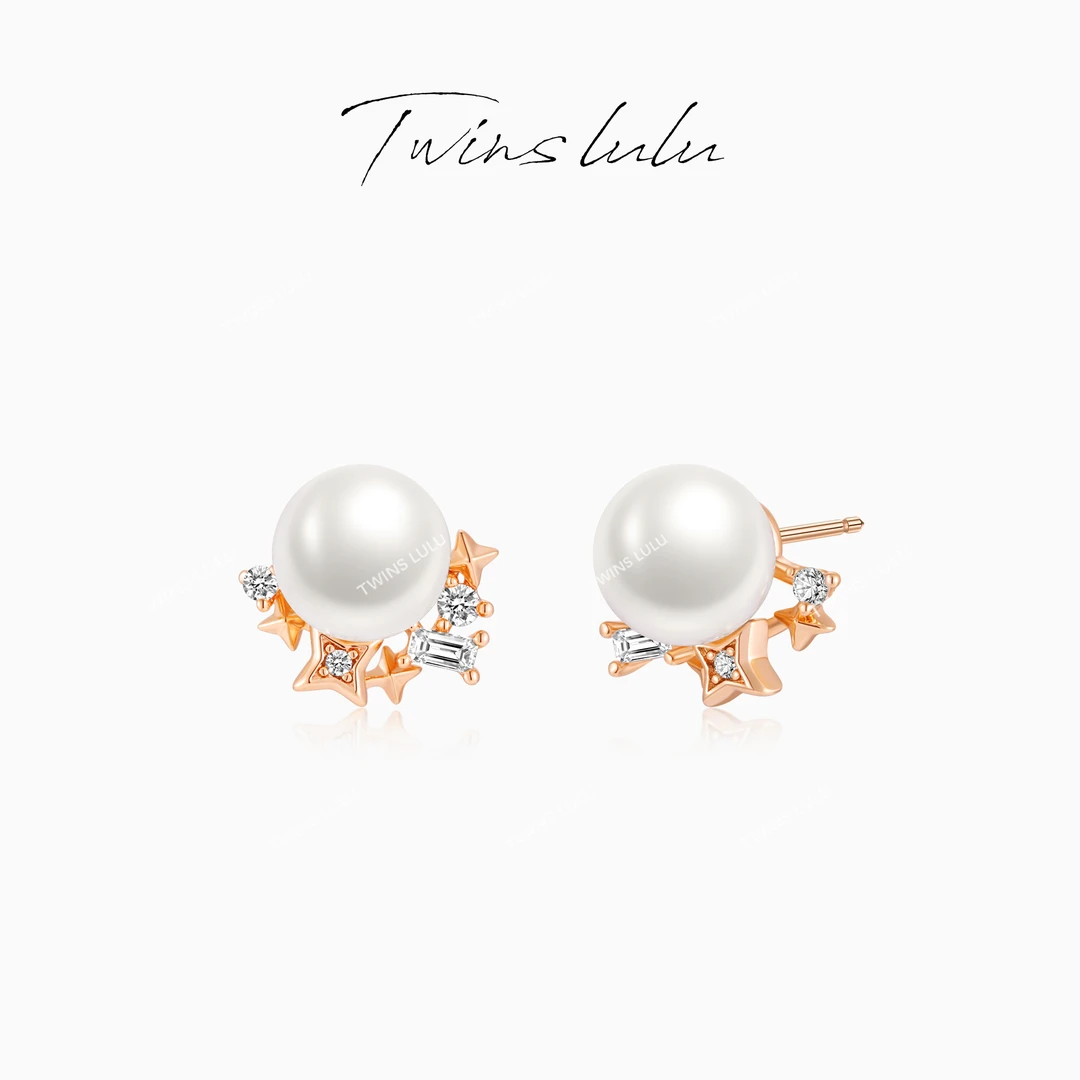 TWINS LULU【星芒珠】轻奢高级感INS风小饰品星芒珠珠耳环TSL2317