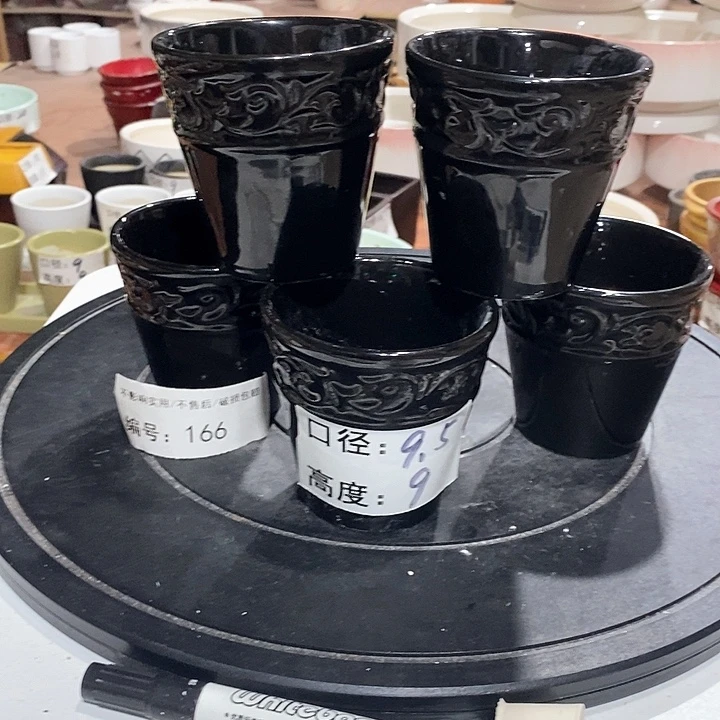 微瑕花盆-166-口9.5×9-5个