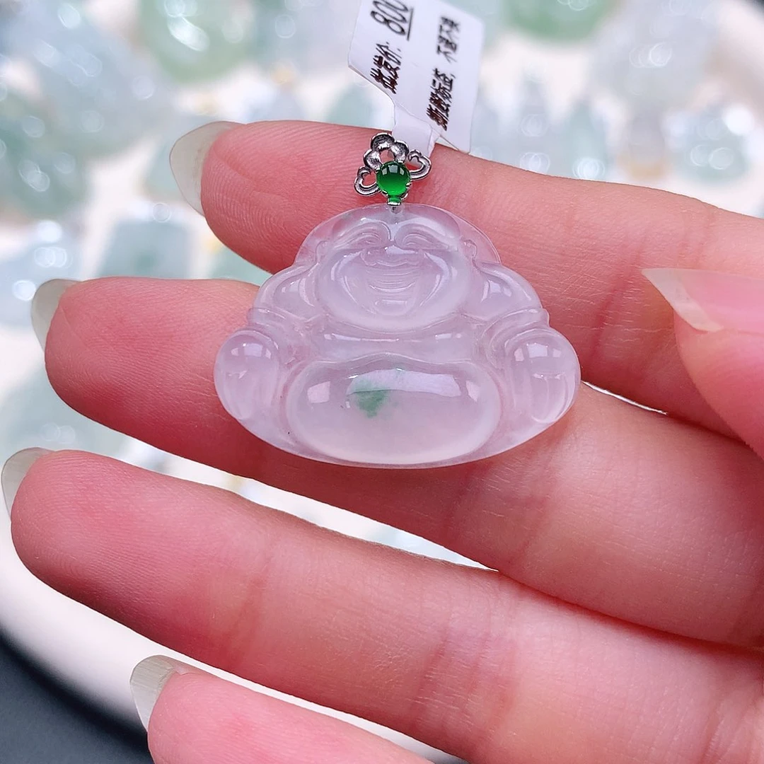 颈饰18K金镶嵌翡翠20-27.1-4.1