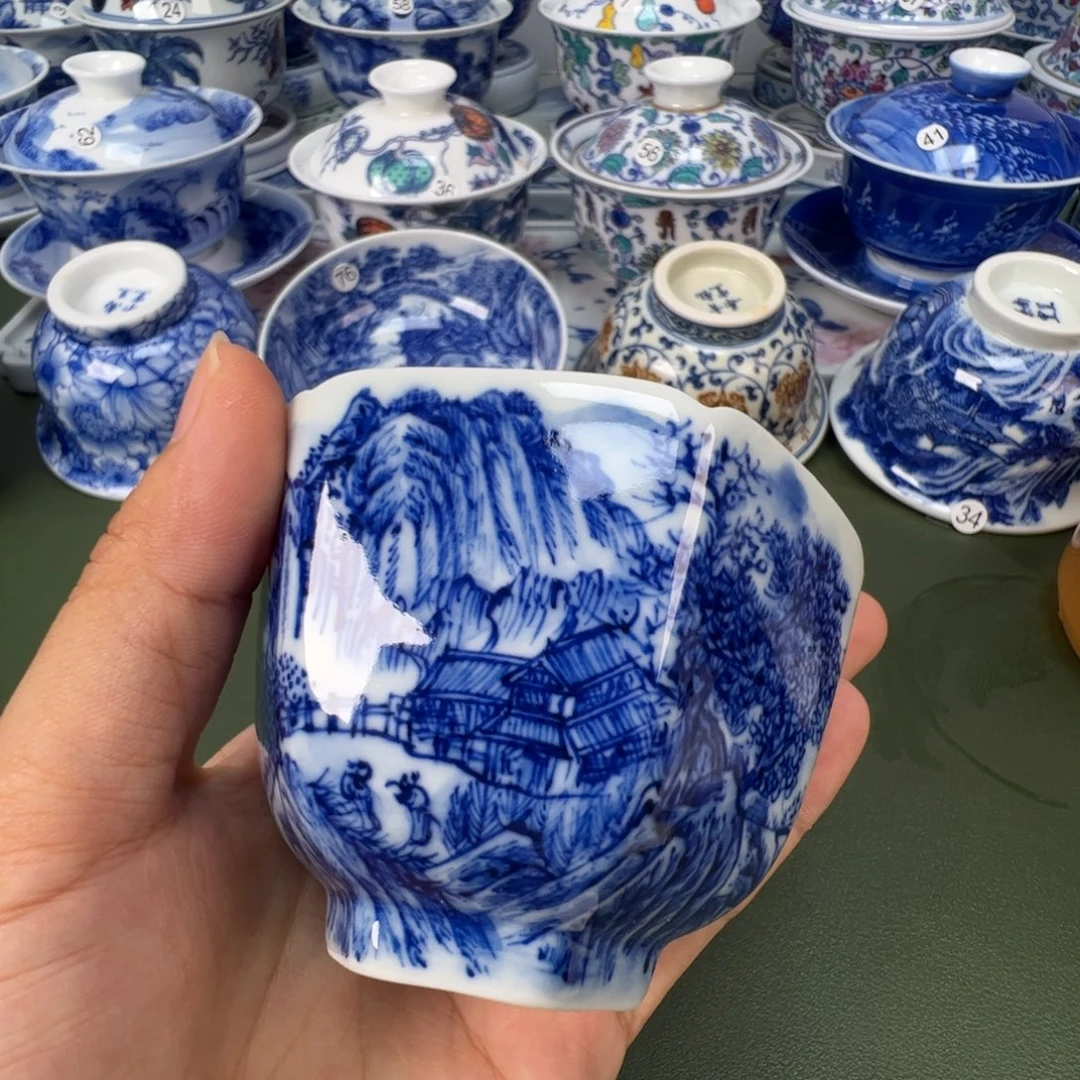 景德镇纯手工纯手绘茶具木木65