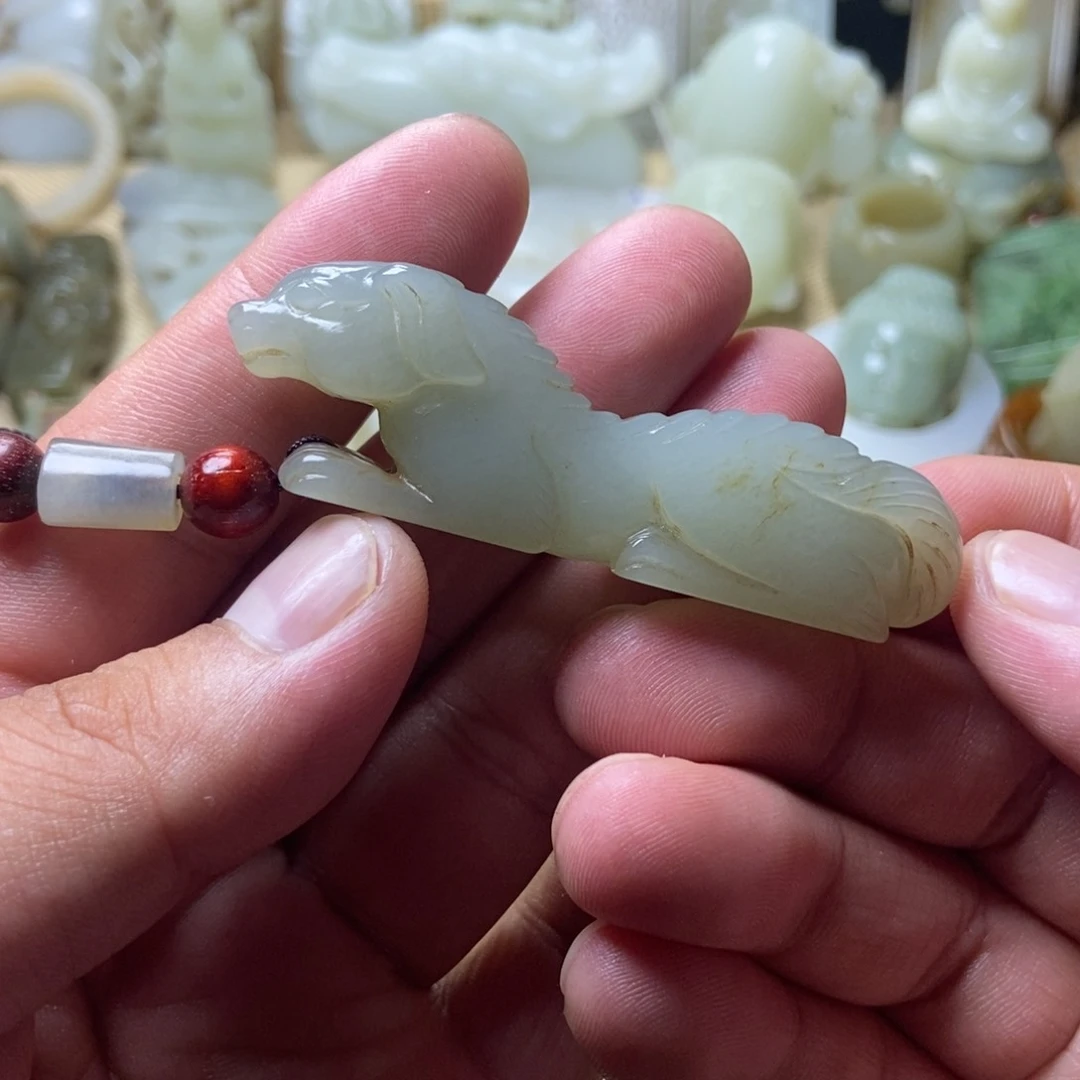 和田玉未镶嵌挂件