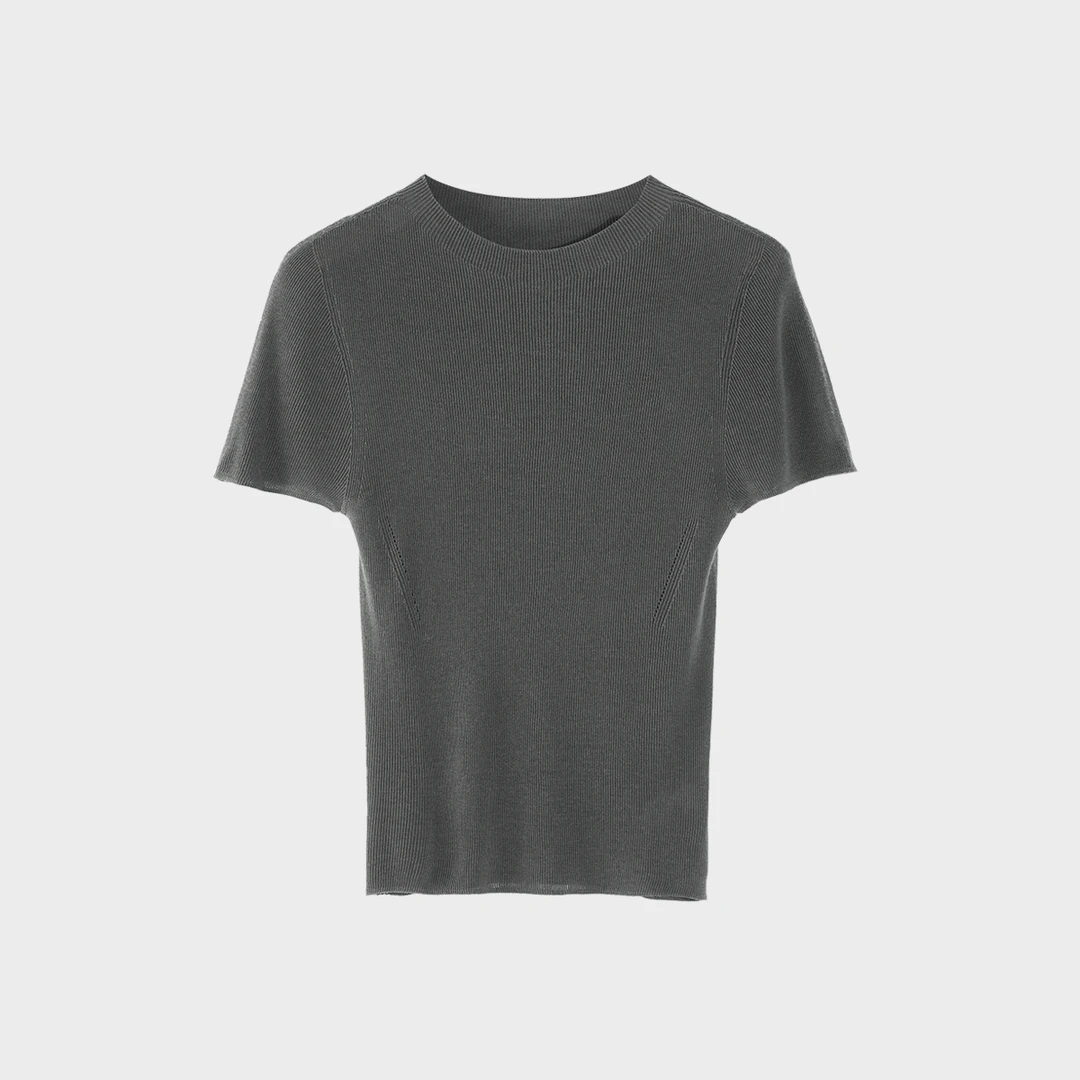 【富士】16针无缝天丝真丝修身短袖LS10419401