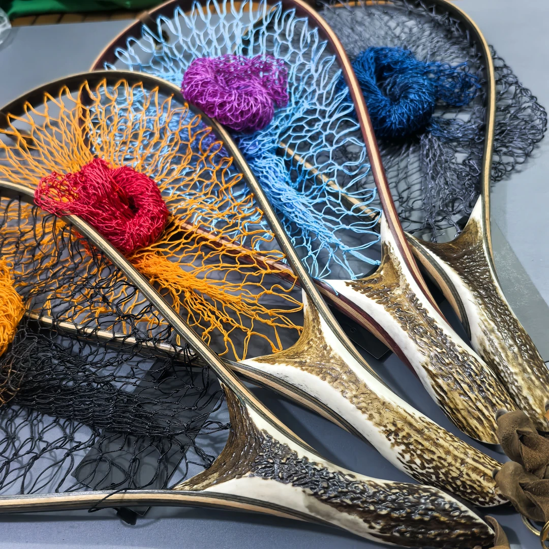 大号鹿角抄网路亚抄网军鱼鳟鱼抄网飞钓抄网高颜值网红钓鱼装备