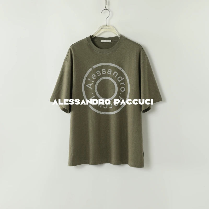 AP洛哥43126TT【苔原】1OO棉圆领印花透气时尚休闲短袖T恤