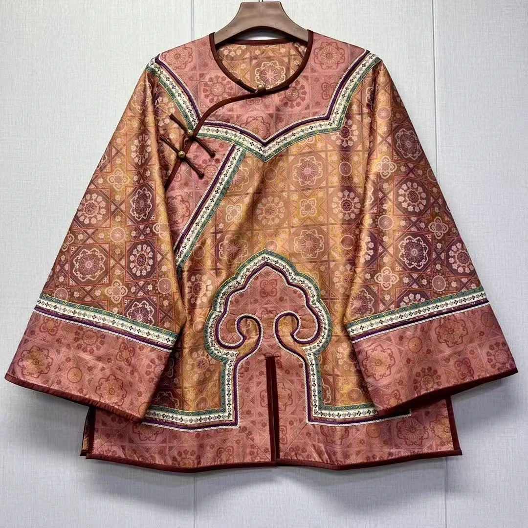 卿风252492蜀锦新中式国风外套太太服