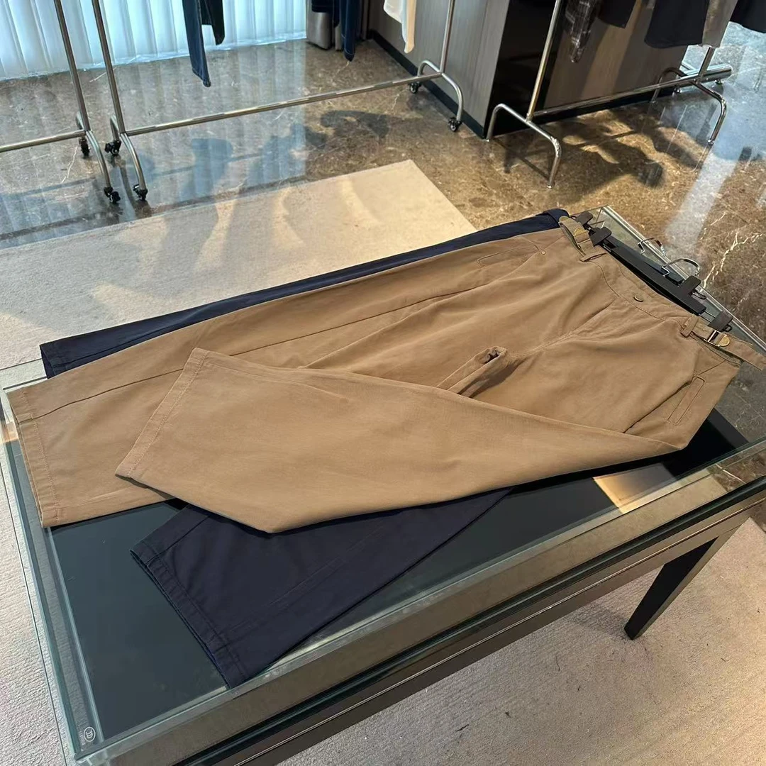 美式复古纯色水洗弯刀裤 J000135