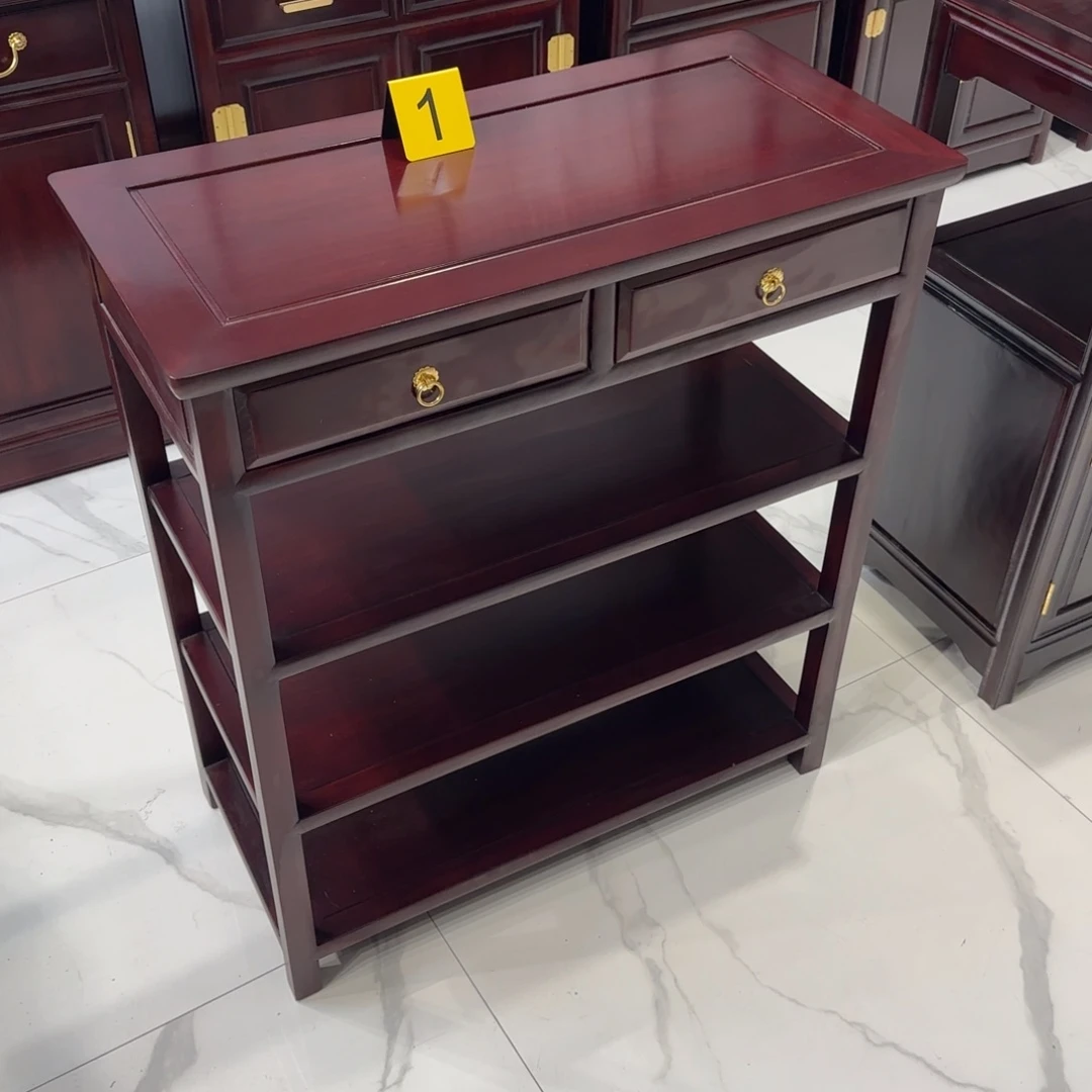 不***你成套家具花梨木类非洲花梨酸枝色78乘38高88鞋架