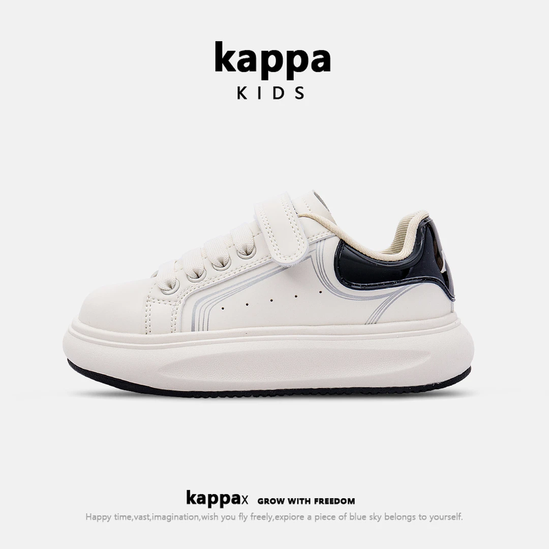 Kappakids卡帕新款休闲运动美式舒适轻便小众简约男女童鞋