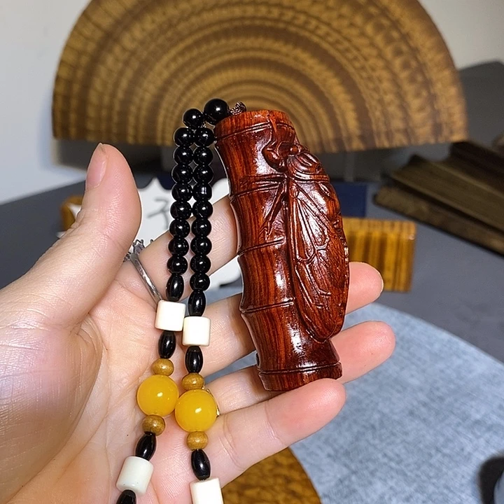 非洲紫檀（红花梨）非洲小叶紫檀手把件