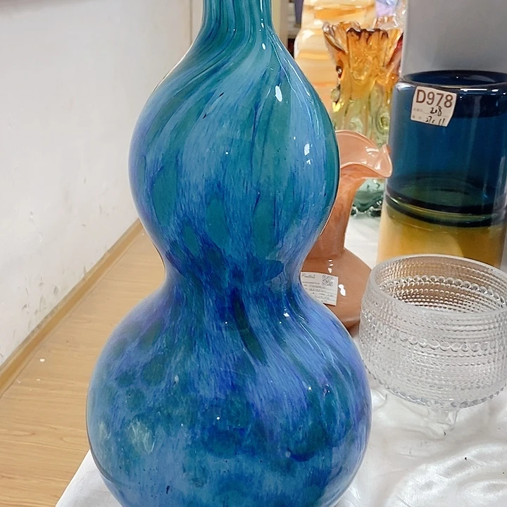 ?***亿琉璃花瓶高度42厘米2厘米