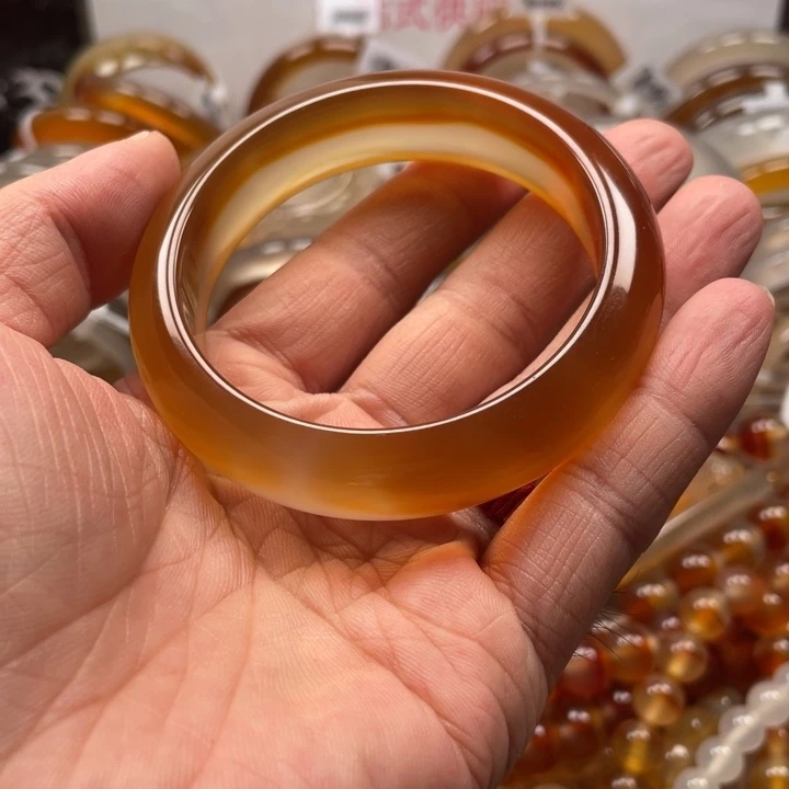 紫***玉玛瑙/玉髓手链未镶嵌