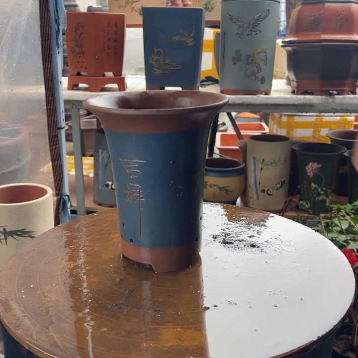 宜兴紫砂花盆A450