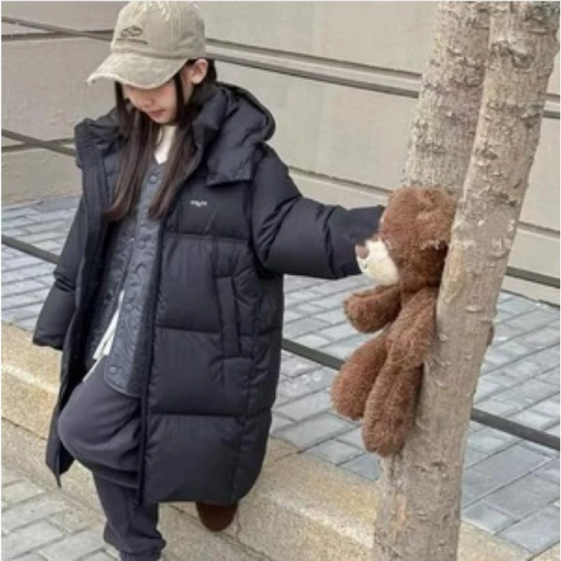 504194 精选韩版儿童洋气冬款休闲时尚洋气羽绒服