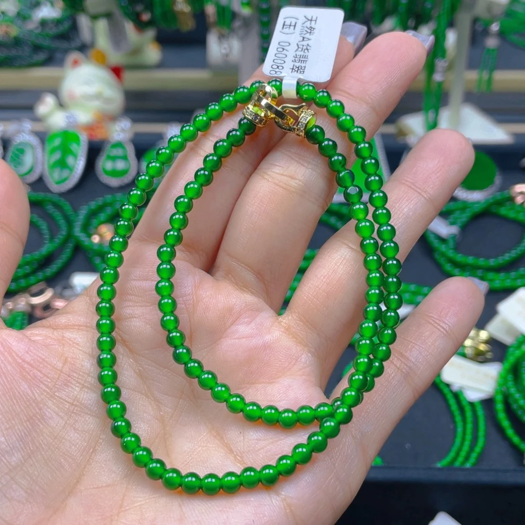 颈饰未镶嵌翡翠锁骨链4