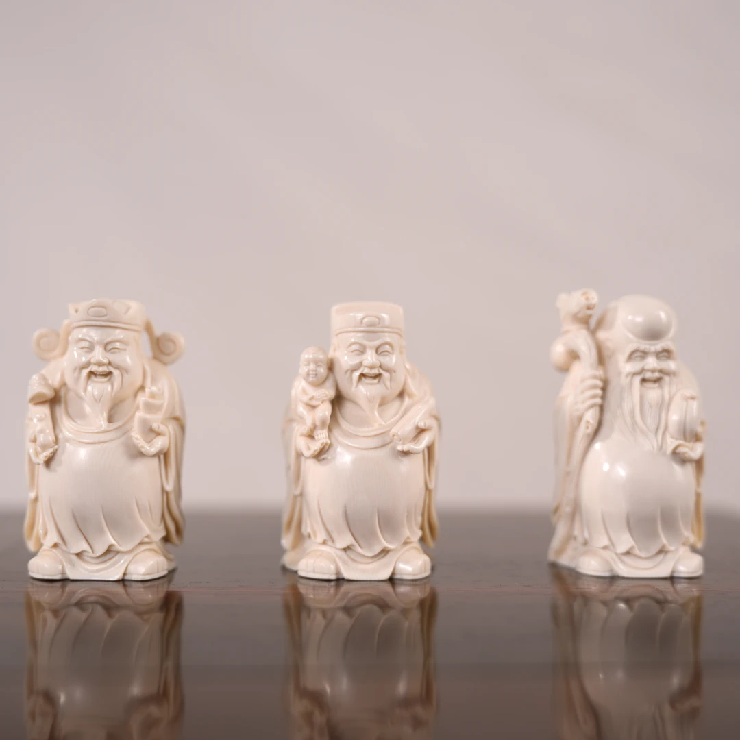 猛犸牙福禄寿177克摆件19020471