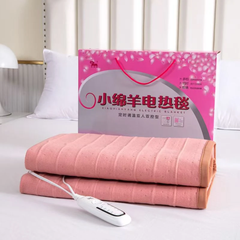小绵羊电热毯单双人智能定时安全电褥子150*180双控调温家用除螨