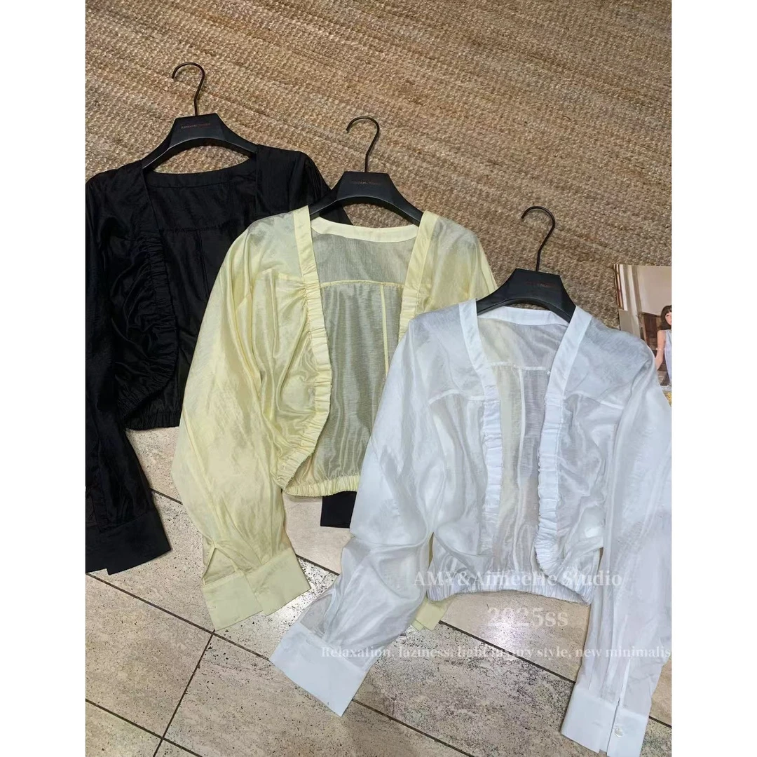 Mozch 莱赛R亚M超轻盈超薄无口外披防晒开衫衬衫206