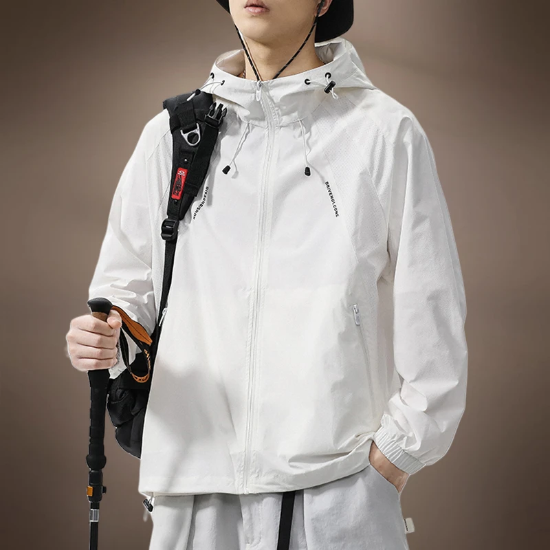 山系户外凉感透气防晒衣男新款夏季防紫外线男士薄款防晒服外套潮