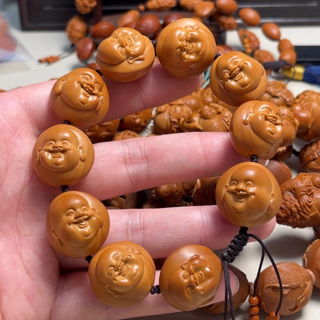 橄榄核吊坠片*姐弥勒笑佛