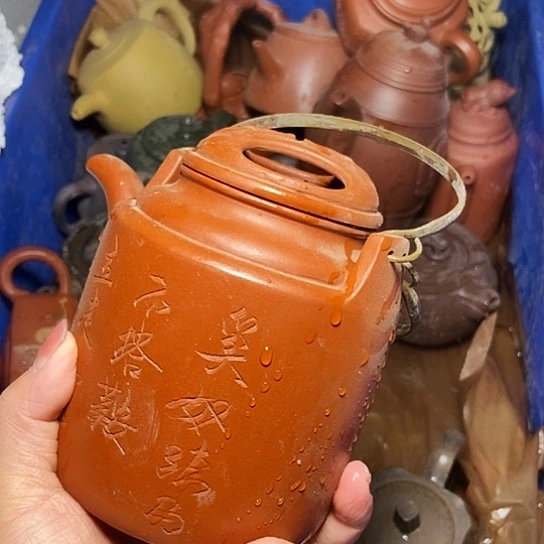 茶壶绿泥宜兴紫砂全手工制作工艺
