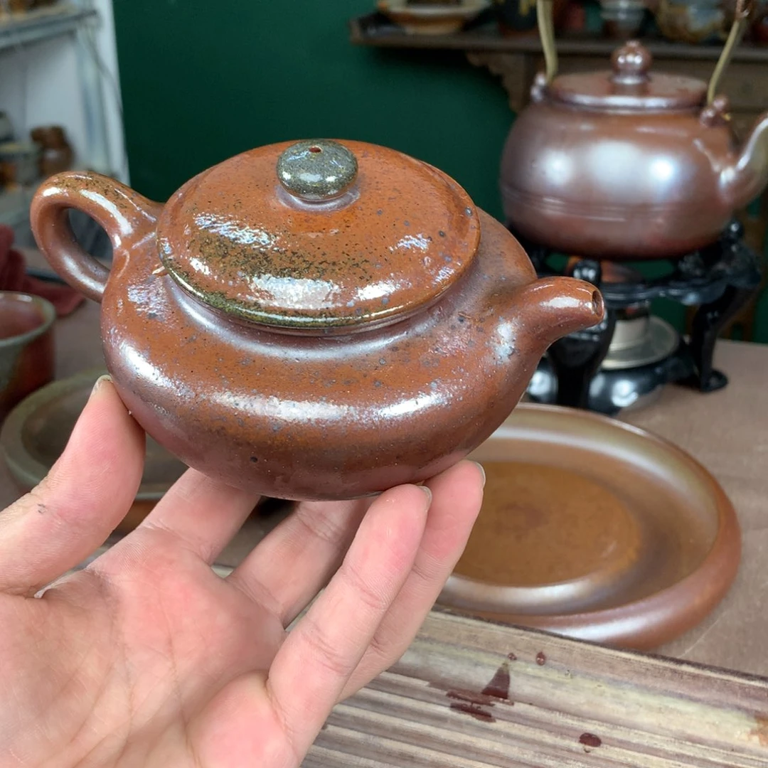 紫砂柴烧纯自然柴烧