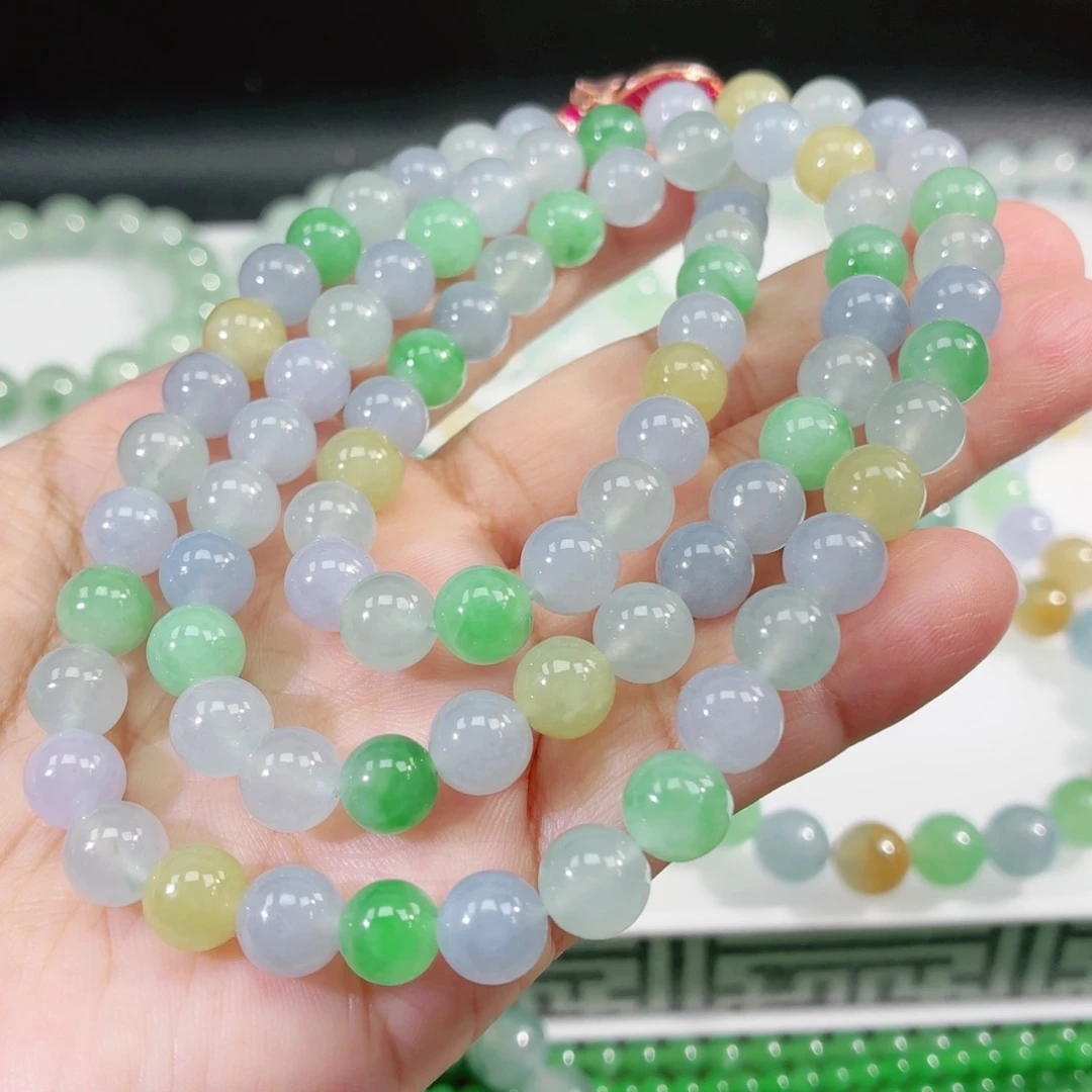 翡翠未镶嵌手链卡8