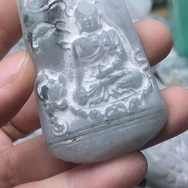 舟***皿定制翡翠未镶嵌国际哈哈