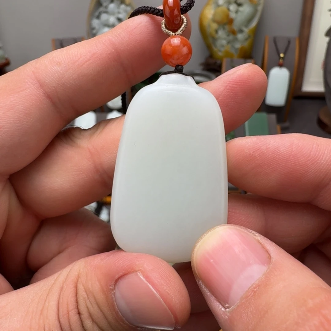 和田玉挂件未镶嵌盛****竹