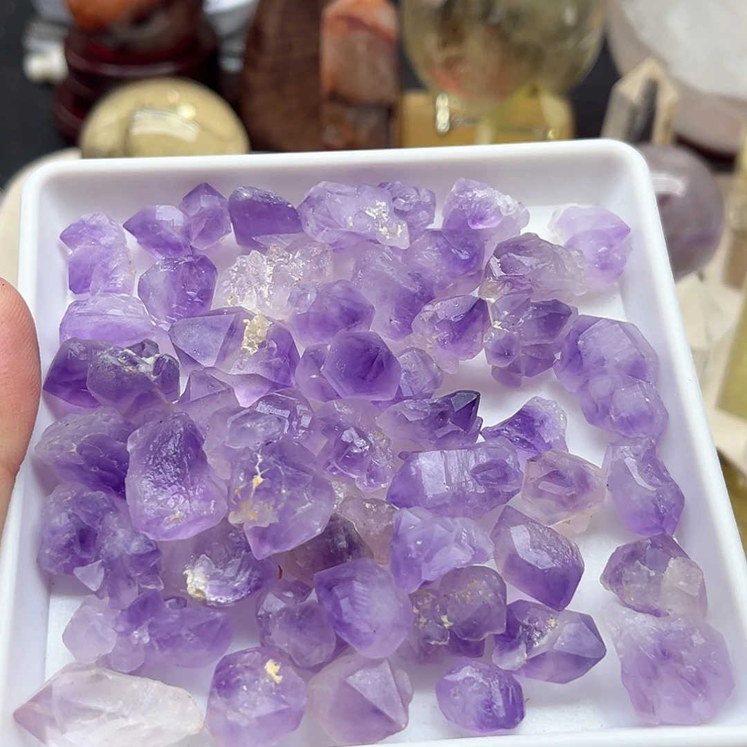 水晶未镶嵌珠宝半成品14 紫水晶牙