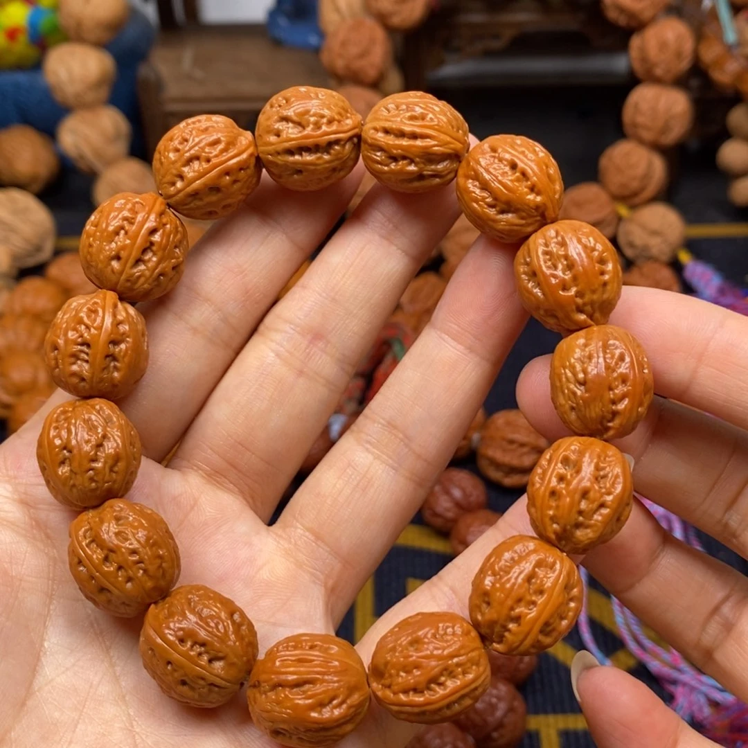 桃核手串小肉筋八棱