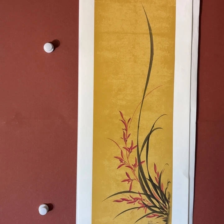 国画听兰老师花鸟