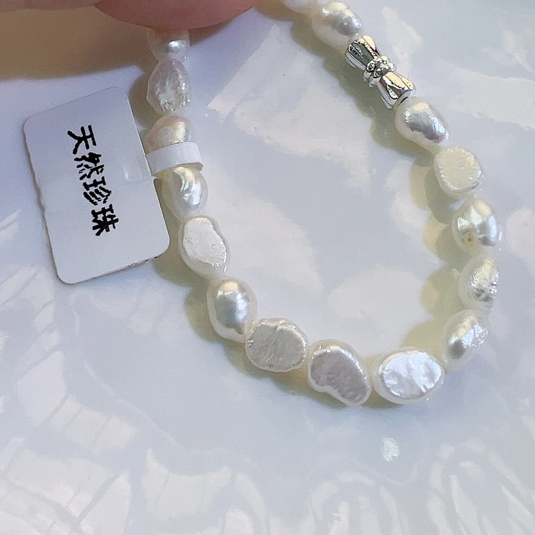 淡水珍珠手绳银S925镶嵌