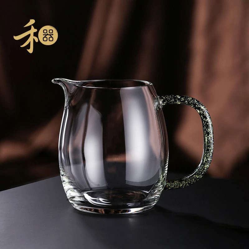 禾器炫彩澄然茶海高硼硅玻璃公道杯加厚手工高档耐热简约300ml