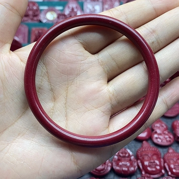 天然辰砂002朱砂手镯