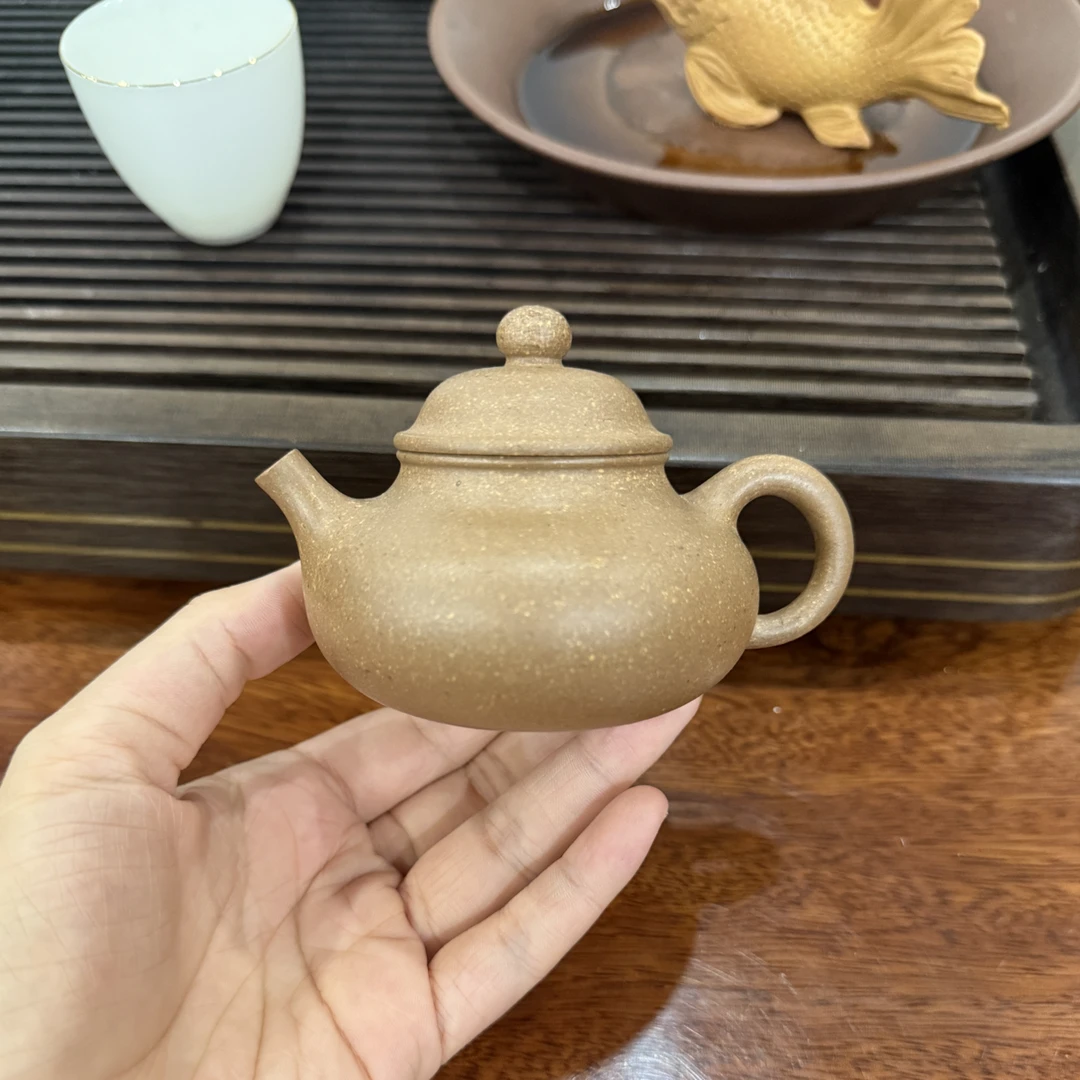 【容天•原矿灰段泥】120cc半手工紫砂壶小容量