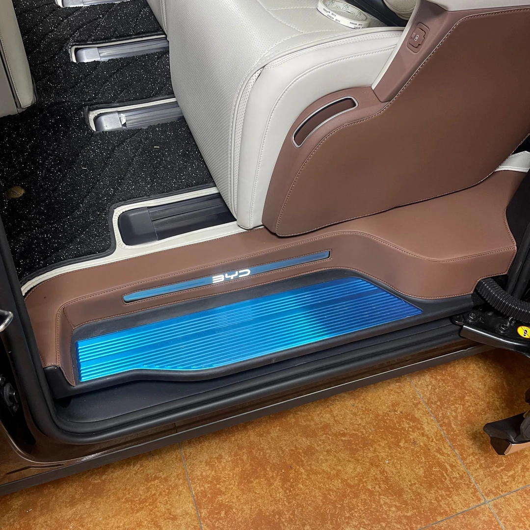 适用比亚迪夏全包门槛条中门护板迎宾踏板防刮保护内饰改装配件品